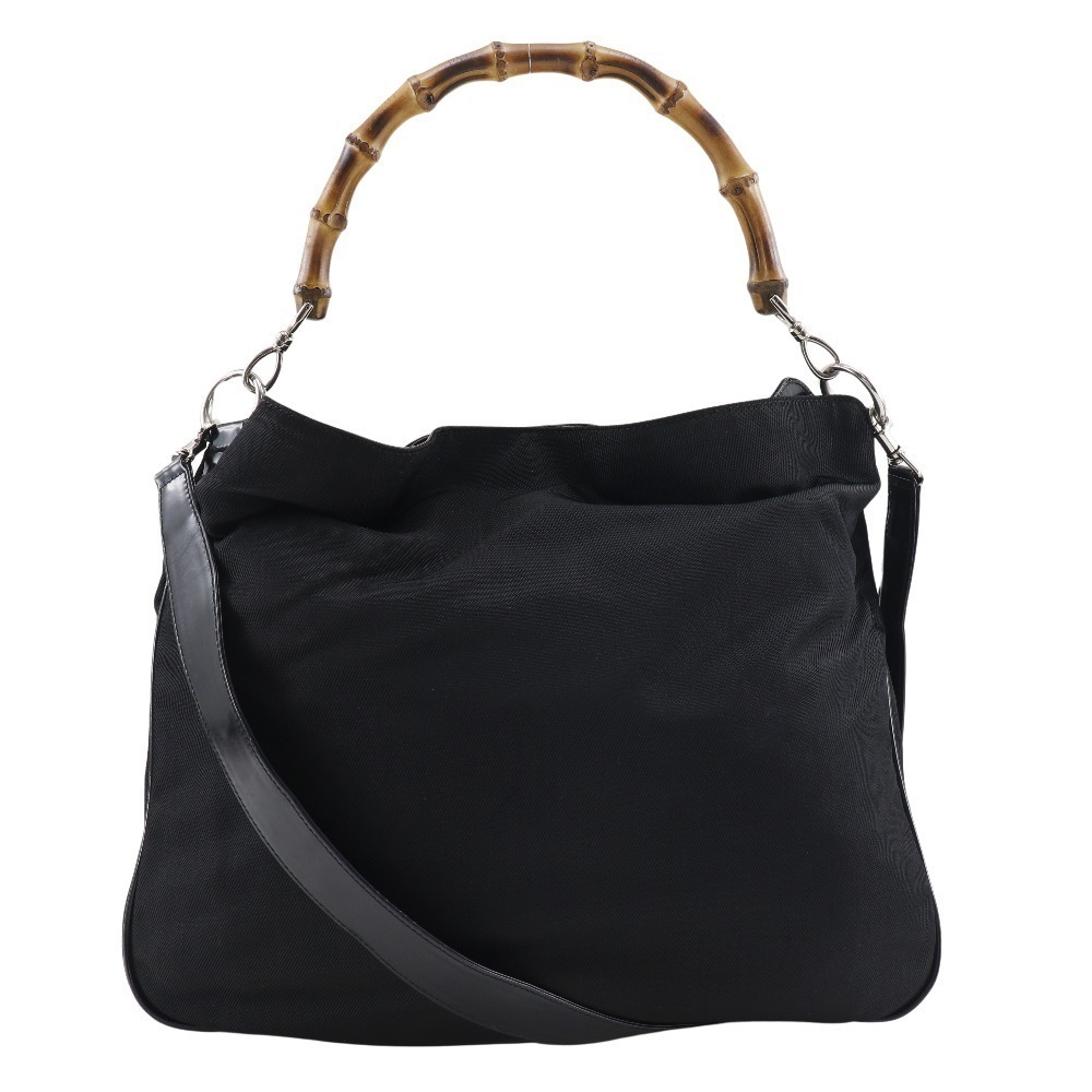 GUCCI Handbag Canvas Bamboo
